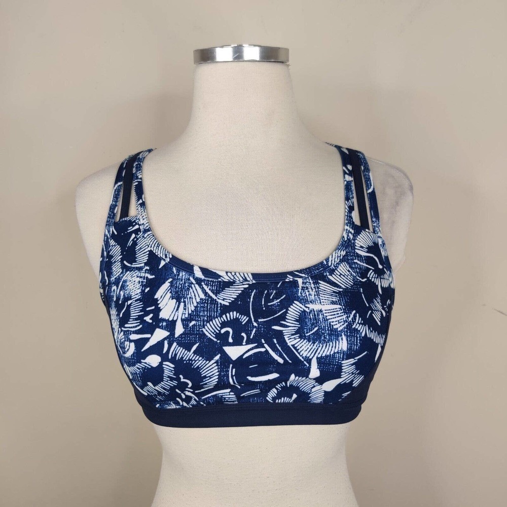 Athleta‎ Fully Focused Sports Bra Floral Shibori